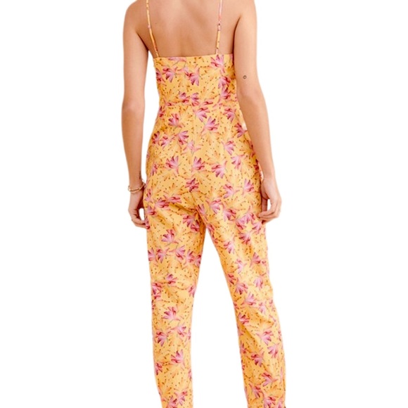 FARM Rio Yellow Banana Sunshine Bow Jumpsuit Size XS - Picture 3 of 12